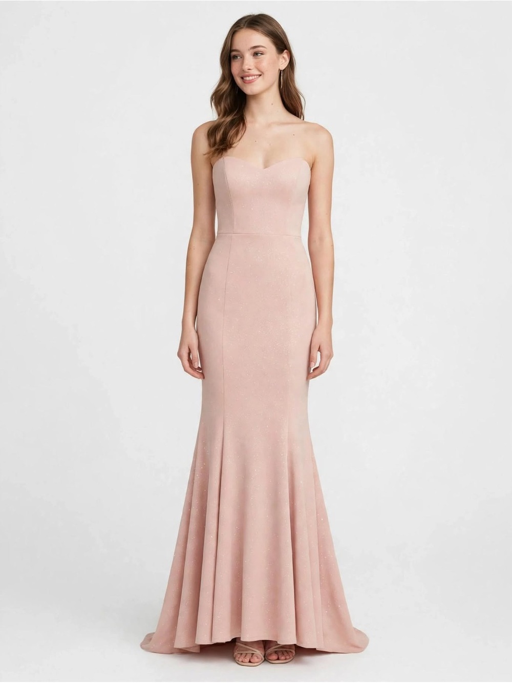Jump size 1/2 Strapless Sweetheart Blush Mermaid Evening Dress